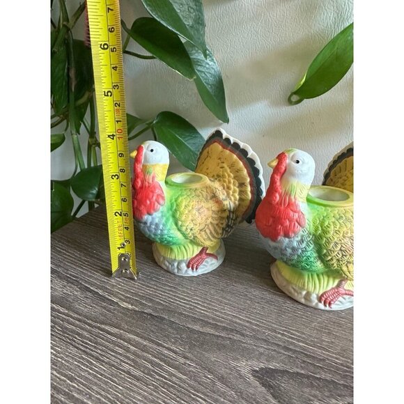 1994 Gibson Turkey Taper Candle Holders – Set of 2 - Picture 4 of 8